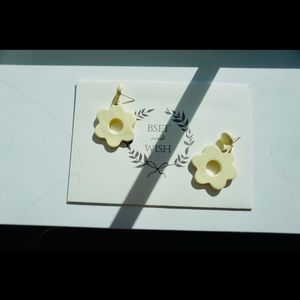 flower polymer clay earring for summer